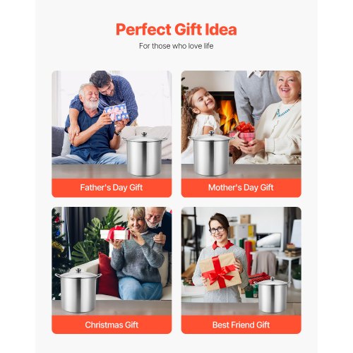 21 QT Canning Pot with Rack and Lid Stainless Steel Waterbath Canner with Rack