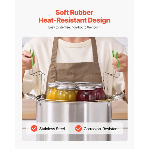 Canning Supplies Starter Kit 9 Pieces Stainless Steel Water Bath Canning
