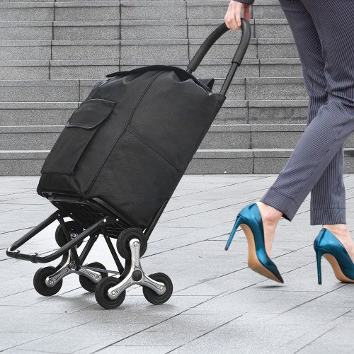 Stair Climber Trolley Dolly 36L Folding Shopping Cart Grocery Cart Trolley