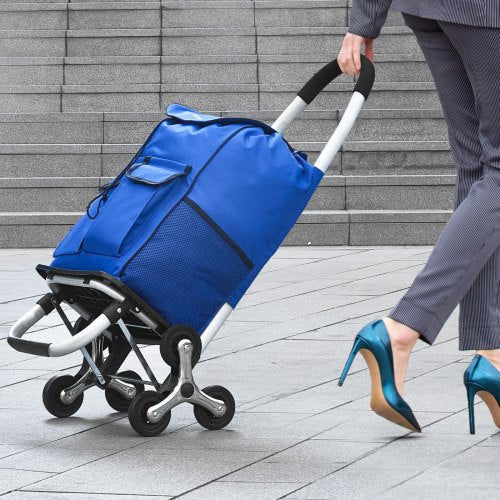 Stair Climber Trolley Dolly 36L Folding Shopping Cart Grocery Cart Trolley