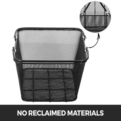 Shopping Baskets with Handles 12PCS Black Metal Shopping Basket Portable