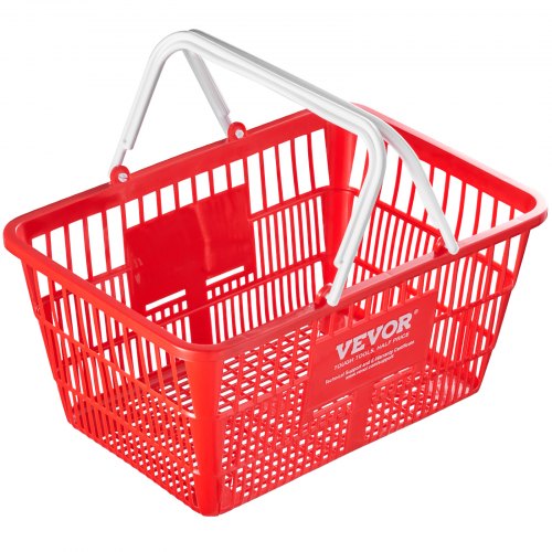 Shopping Basket Set of 20 21L Durable Plastic Grocery Basket with Handle