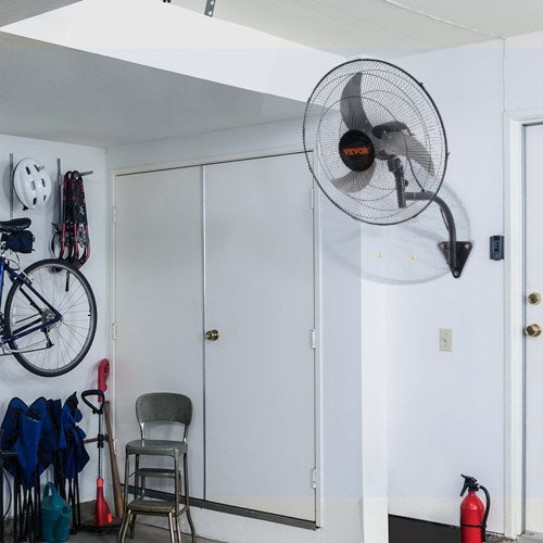 Wall Mount Fan 18 Inch 3speed High Velocity Max 4000 CFM Oscillating