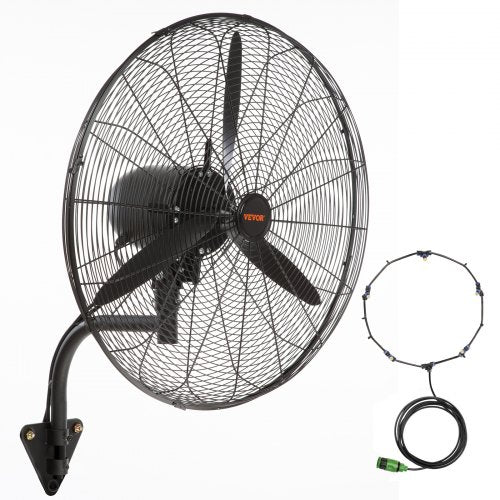 WallMount Misting Fan 24 Inch 3speed High Velocity Max 7000 CFM