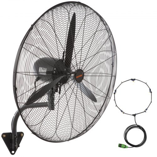 WallMount Misting Fan 30 Inch 3speed High Velocity Max 9500 CFM
