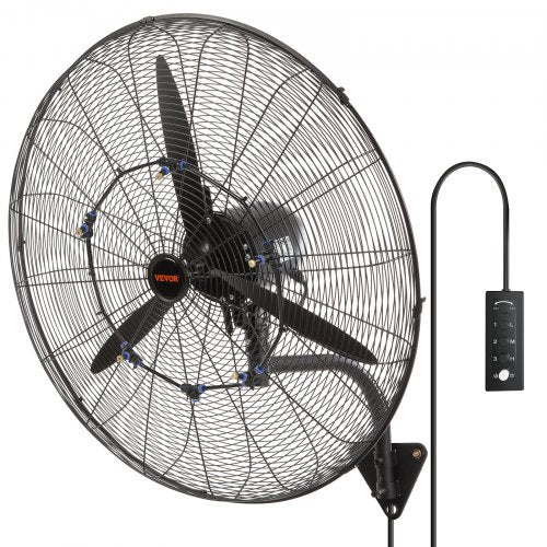WallMount Misting Fan 30 Inch 3speed High Velocity Max 9500 CFM