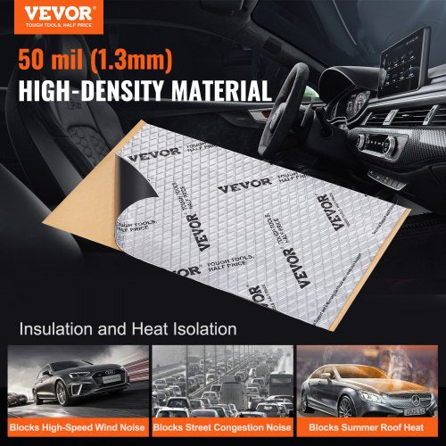 Car Sound Deadening Mat 50 mil 52 sqft Car Sound Dampening Material Butyl