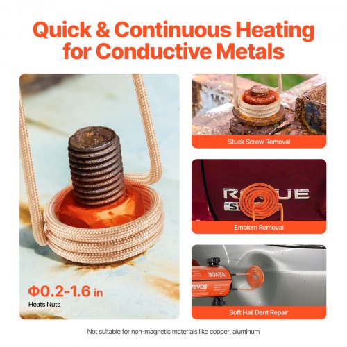 Magnetic Induction Heater Kit 1000w 110V Portable Handheld Induction