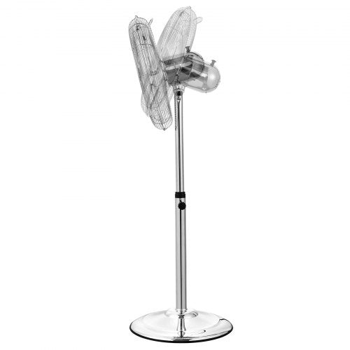 Industrial Pedestal Fan 16 Inch 75Degree Oscillating Fan Height
