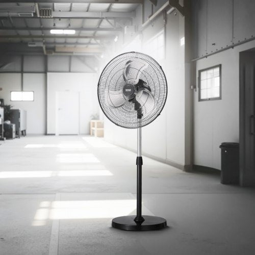 Industrial Pedestal Fan 18 Inch 90Degree Oscillating Fan Height