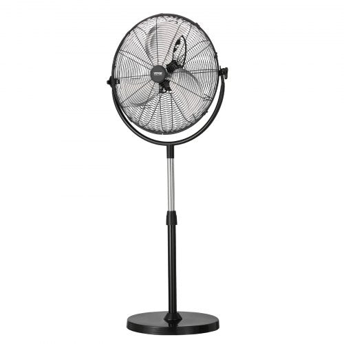 Industrial Pedestal Fan 20 Inch Standing Fan with 46.9 to 59.6 Inches