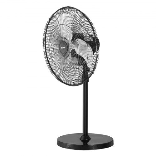 Industrial Pedestal Fan 20 Inch 90Degree Oscillating Fan Height