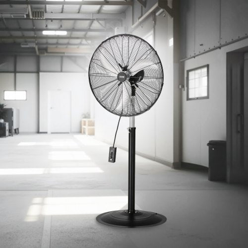 Industrial Pedestal Fan 24 Inch 85Degree Oscillating Fan Height