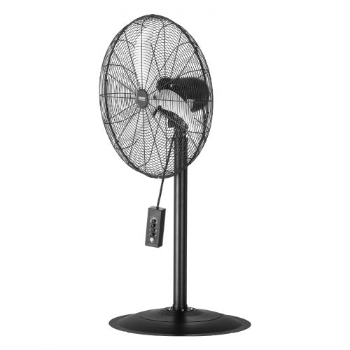 Industrial Pedestal Fan 24 Inch 85Degree Oscillating Fan Height