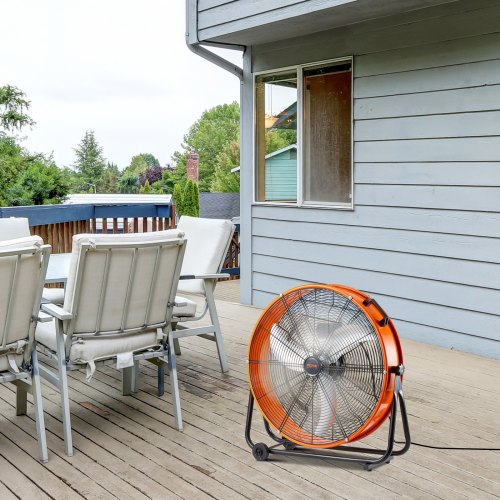 Drum Fan 24 Inch High Velocity Industrial Shop Fan Heavy Duty Commercial