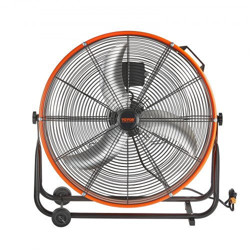 Drum Fan 24 Inch High Velocity Industrial Shop Heavy Duty Commercial Use