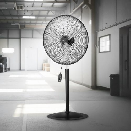 Industrial Pedestal Fan 30 Inch 85Degree Oscillating Fan Height