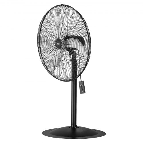 Industrial Pedestal Fan 30 Inch 85Degree Oscillating Fan Height