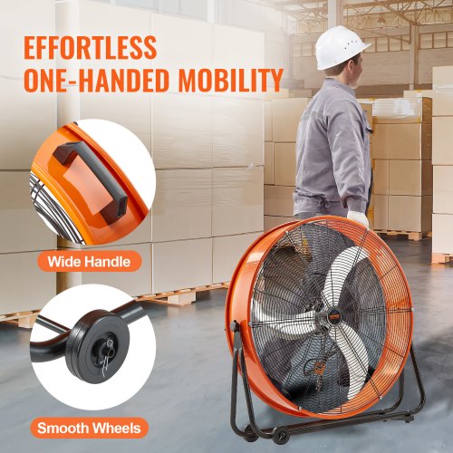 Drum Fan 30 Inch High Velocity Industrial Shop Heavy Duty Commercial Use