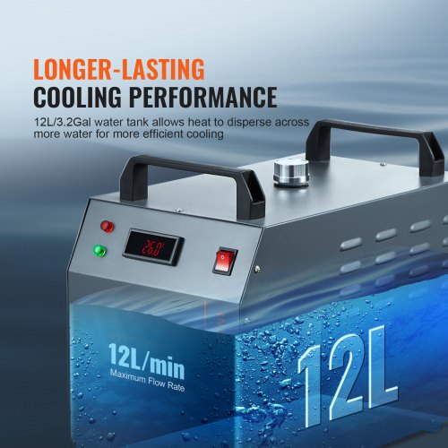 Industrial Water Chiller Cw3000 80W Aircooled Cooler Cooling System With 12 L