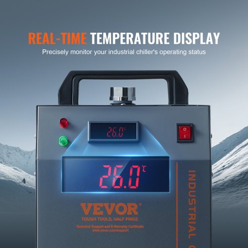Industrial Water Chiller Cw3000 80W Aircooled Cooler Cooling System With 12 L