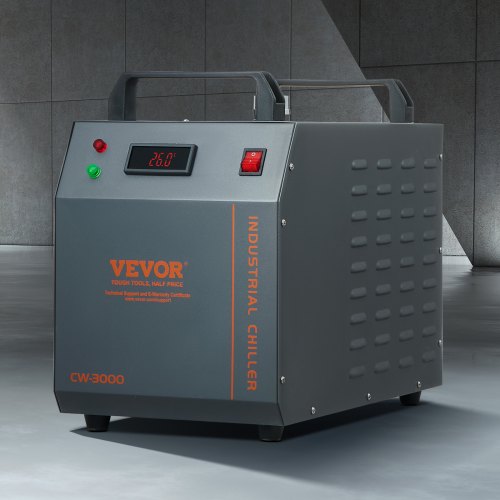 Industrial Water Chiller Cw3000 80W Aircooled Cooler Cooling System With 12 L