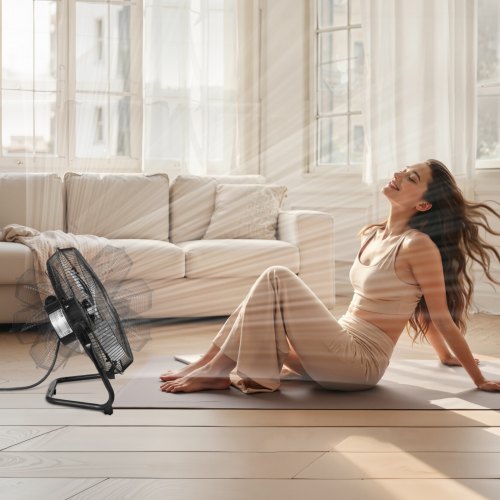 Floor Fan 3 Speeds High Velocity Heavy Duty 14 Inch Industrial Fan 2560