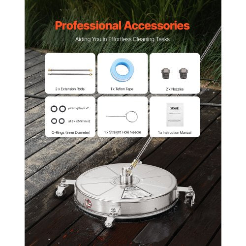 18 Pressure Washer Surface Cleaner Stainless Steel Pressure Washer