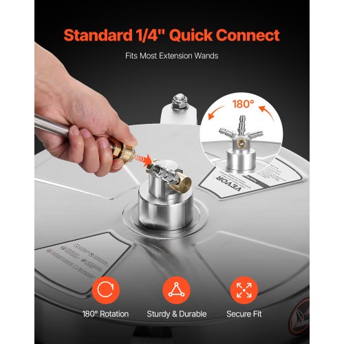 15 Pressure Washer Surface Cleaner Stainless Steel Pressure Washer