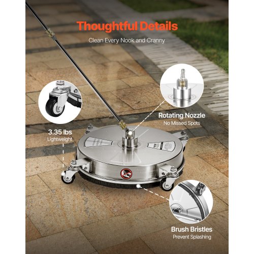15 Pressure Washer Surface Cleaner Stainless Steel Pressure Washer