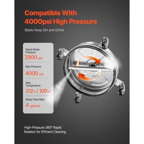 14 Pressure Washer Surface Cleaner Stainless Steel Pressure Washer