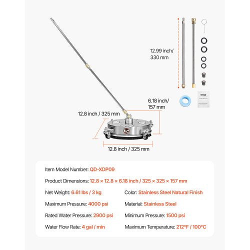 14 Pressure Washer Surface Cleaner Stainless Steel Pressure Washer