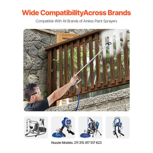 Airless Paint Spray Gun and Hose Kit 3600PSI High Pressure Paint Sprayer