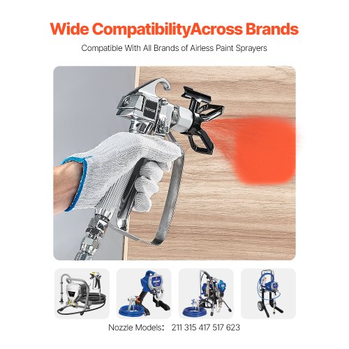 Airless Paint Spray Gun 3600PSI High Pressure Airless Paint Sprayer Gun
