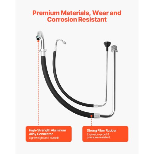 Suction Hose Tube and Reflux Line Sets Aluminum Alloy an Rubber Suction