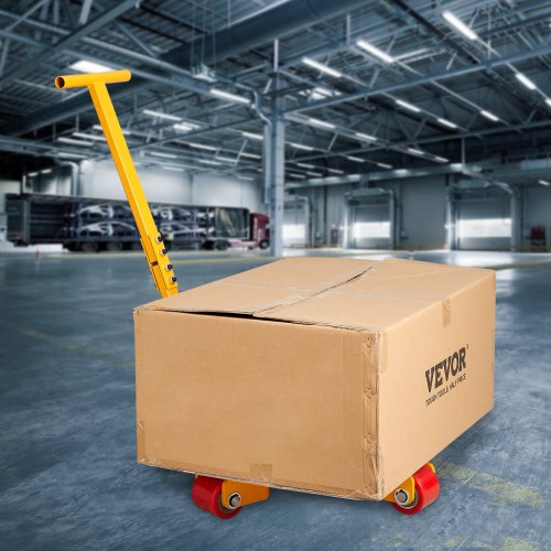 Machinery Skate Dolly 6614 LBS3T Industrial Machinery Mover with Handle