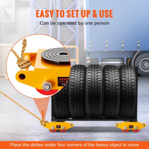 Machinery Skate Dolly 13200 LBS6T Industrial Machinery Mover Heavy Duty