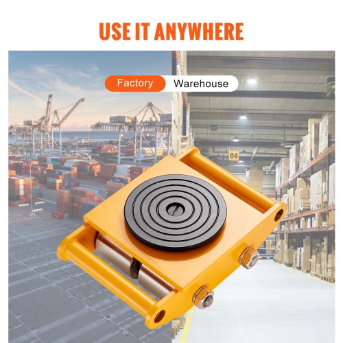 4PCS Machinery Skate Dolly 26455LBS12T Industrial Machinery Mover Heavy