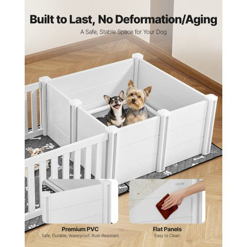 Dog Whelping Box 73X38X197 In Plastic Pen With Adjustable Height Door Puppy