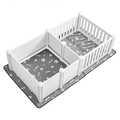 Dog Whelping Box 73X38X197 In Plastic Pen With Adjustable Height Door Puppy