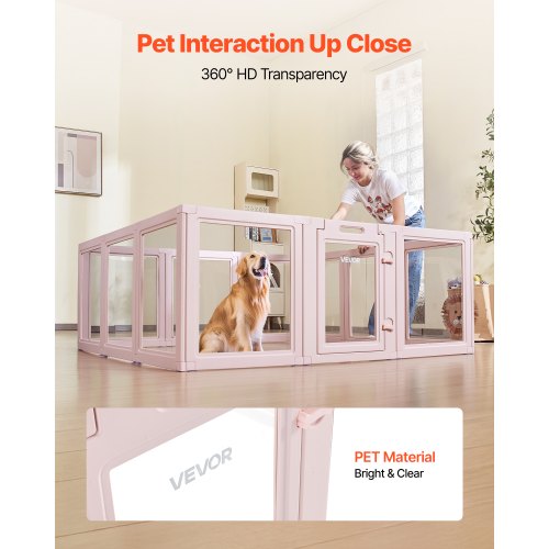 Dog Whelping Box 60X59X23 In Transparent Plastic Pen For Xlarge Sized Dogs