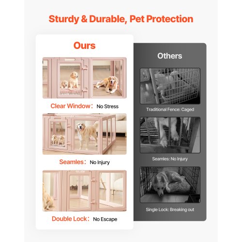 Dog Whelping Box 60X59X23 In Transparent Plastic Pen For Xlarge Sized Dogs