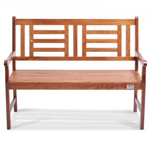 Outdoor Bench 48 inches Wood Garden Bench for Outdoors Outdoor Garden Park
