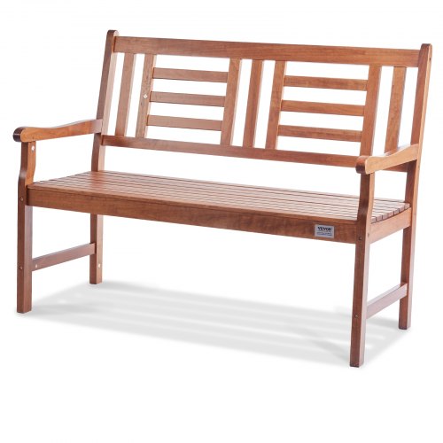 Outdoor Bench 48 inches Wood Garden Bench for Outdoors Outdoor Garden Park