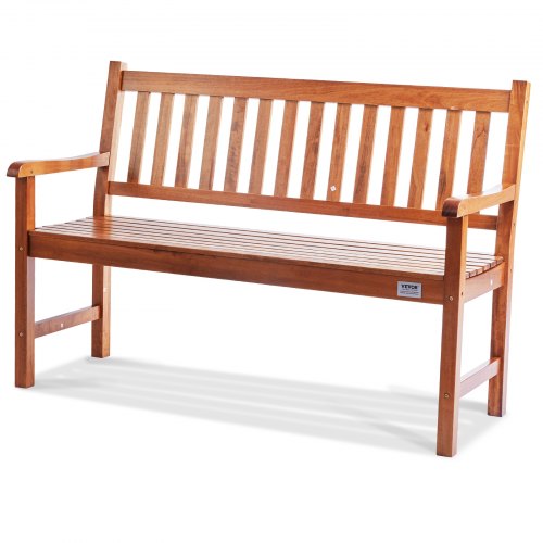 Outdoor Bench 50 inches Wood Garden Bench for Outdoors Outdoor Garden Park