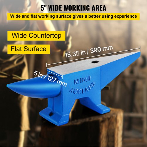 Single Horn Anvil 86Lbs Steel Anvil Blacksmith for Sale Forge Steel Tools