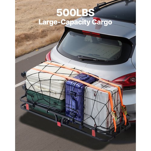 53 x 19 x 5 Hitch Cargo Carrier 500 lbs Capacity Hitch Cargo Carrier