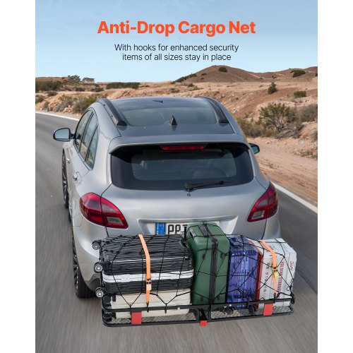 53 x 19 x 5 Hitch Cargo Carrier 500 lbs Capacity Hitch Cargo Carrier