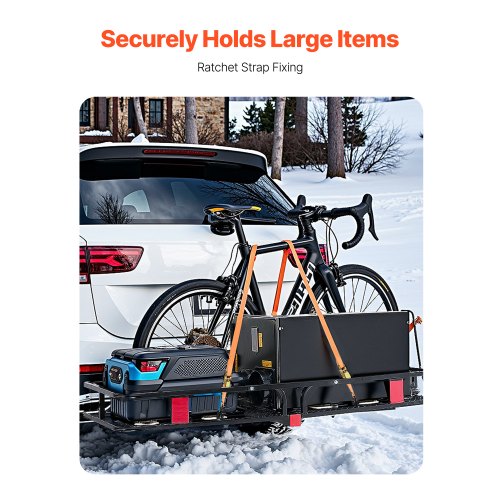 53 x 19 x 5 Hitch Cargo Carrier 500 lbs Capacity Hitch Cargo Carrier