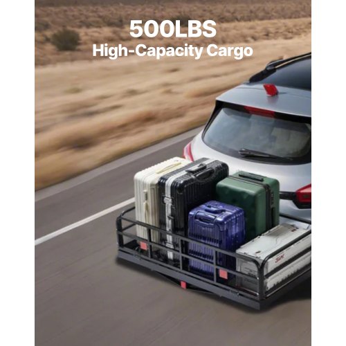 60 x 24 x 14 Hitch Cargo Carrier 500 lbs Capacity Hitch Cargo Carrier
